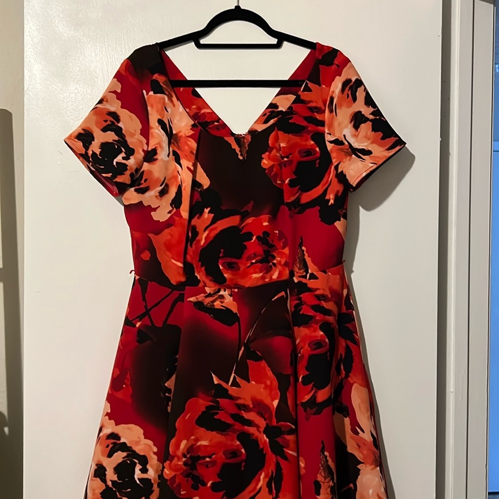 NY&C Red Floral Dress